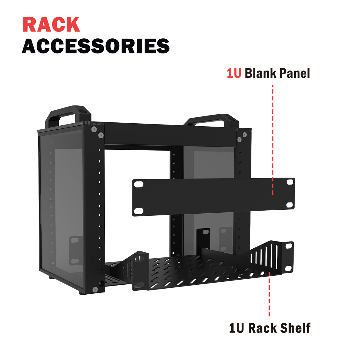 DeskPi RackMate T0 Black Version Rackmount, 10-inch 4U Server Cabinet ...