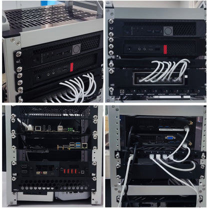 DeskPi RackMate T2 Rackmount, 12U Server Cabinet for Network, Servers, Audio, and Video Equipment