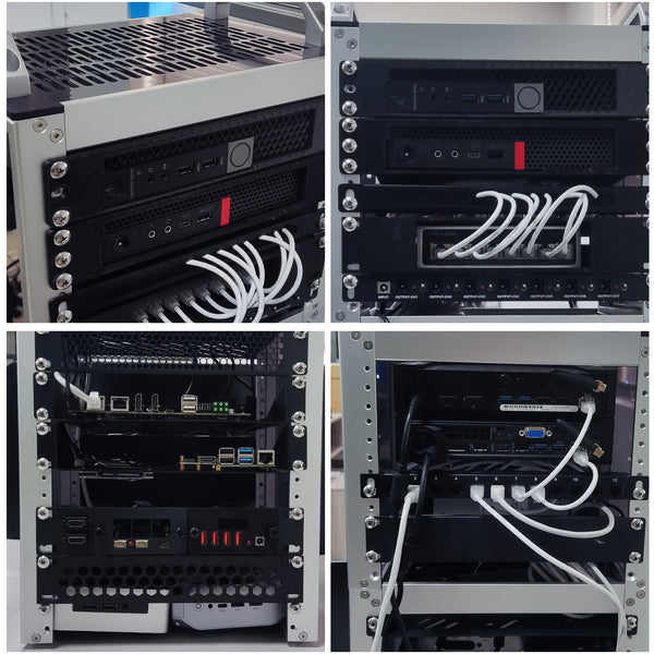 DeskPi RackMate T2 Rackmount, 12U Server Cabinet for Network, Servers ...
