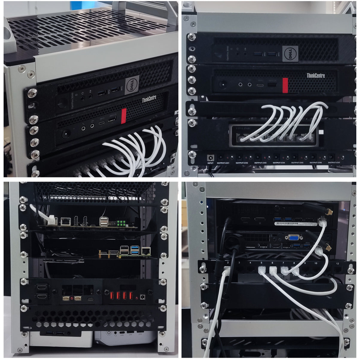 DeskPi RackMate T2 Rackmount, 12U Server Cabinet for Network, Servers ...