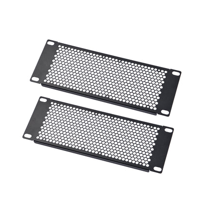 DeskPi Rackmate Accessories 10 inch 2U Rack Venting Blank Panel for T0/T1/T2 Server Rack/Network Cabinet