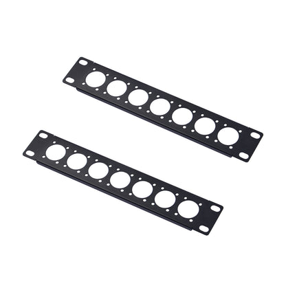 DeskPi Rackmate Accessories 10 inch 1U D-type Patch Panel Rack Mount 7D Rackmate XLR HDMI AV RJ45