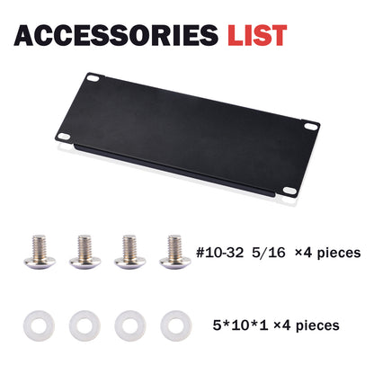 DeskPi RackMate Accessories 2U Blank Panel for 10 inch Server Rack / Network Cabinet
