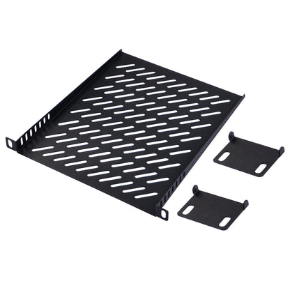 DeskPi RackMate T2 Accessories 0.5U Rack Shelf for Server Rack/Network Cabinet