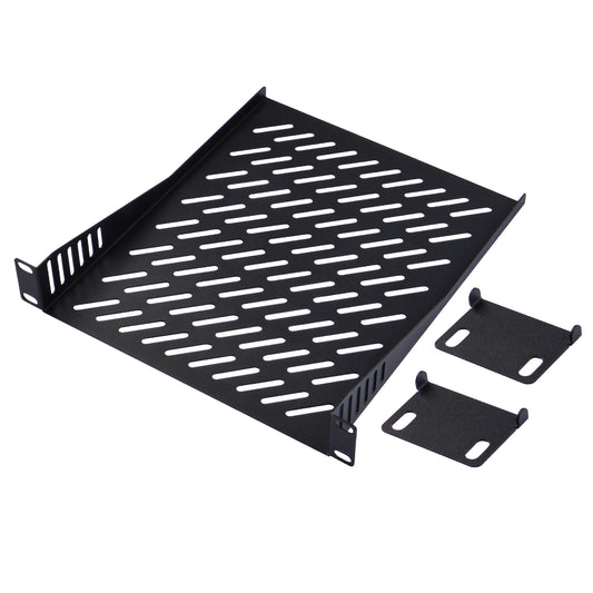 DeskPi RackMate T2 Accessories 1U Rack Shelf for 12U Server Rack/Network Cabinet