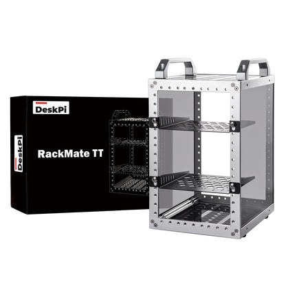 DeskPi RackMate TT Rackmount, Mini Server Cabinet for Network, Servers, Audio, and Video Equipment