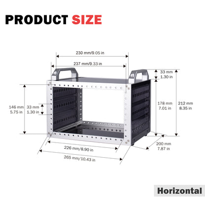 DeskPi RackMate TT Rackmount, Mini Server Cabinet for Network, Servers, Audio, and Video Equipment