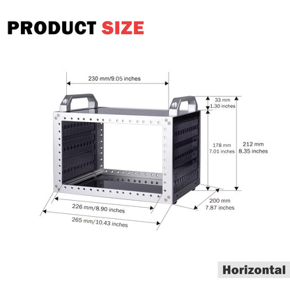 DeskPi RackMate TT Rackmount, Mini Server Cabinet for Network, Servers, Audio, and Video Equipment