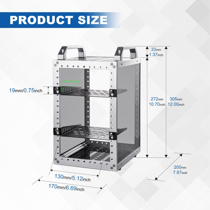 DeskPi RackMate TT Rackmount, Mini Server Cabinet for Network, Servers ...