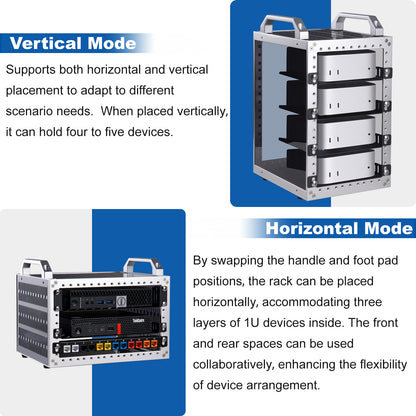 Pre-sale DeskPi RackMate TT Rackmount, Mini Server Cabinet for Network, Servers, Audio, and Video Equipment