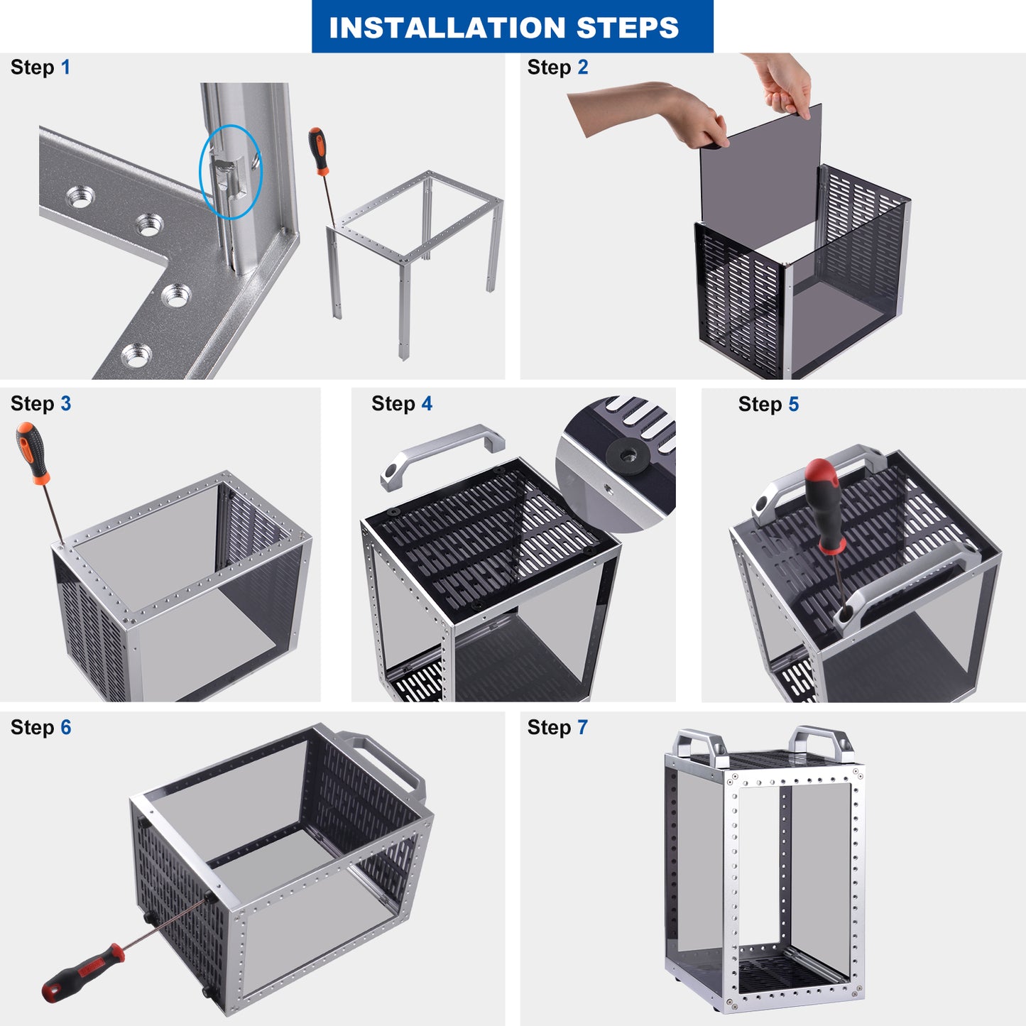 DeskPi RackMate TT Rackmount, Mini Server Cabinet for Network, Servers, Audio, and Video Equipment