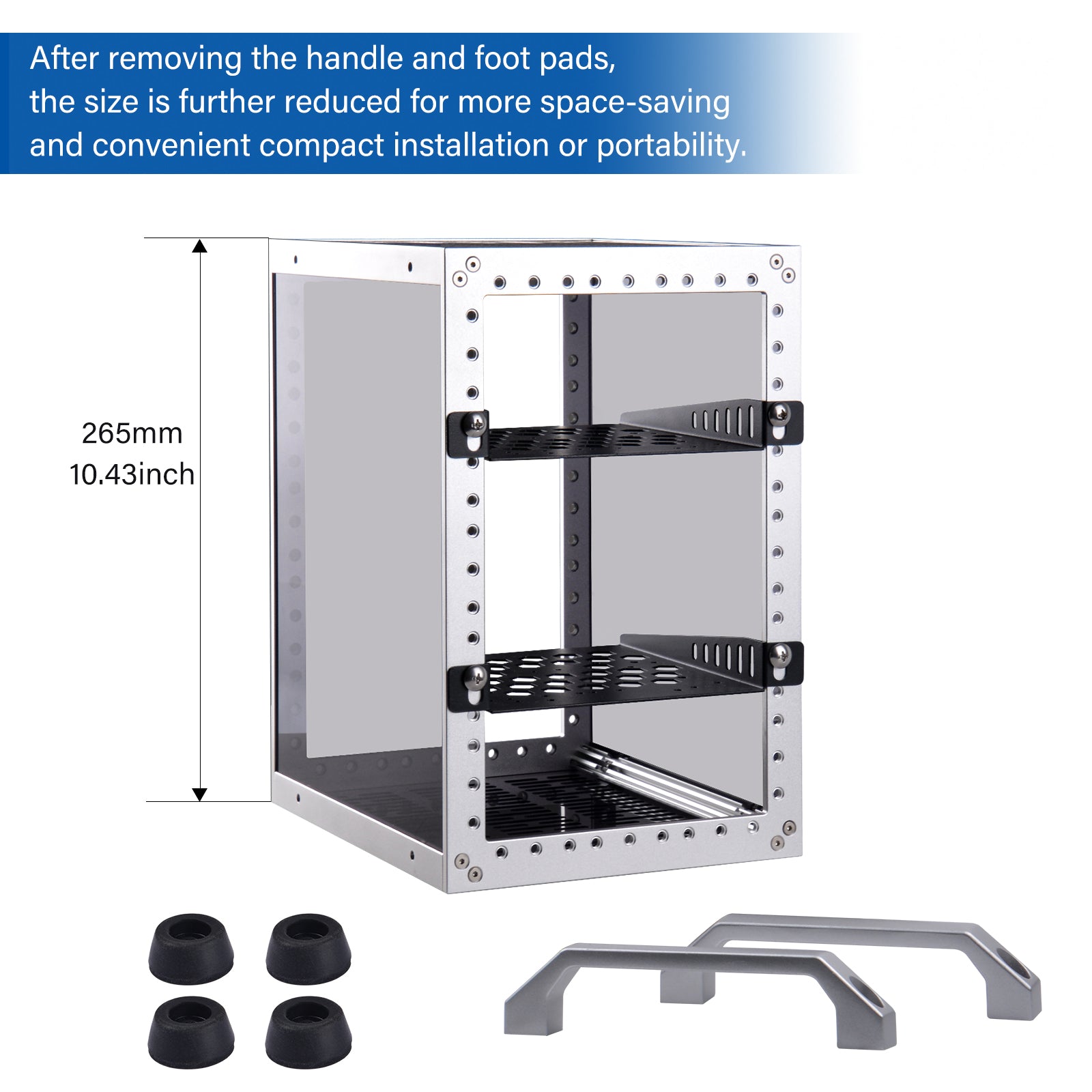 DeskPi RackMate TT Rackmount, Mini Server Cabinet for Network, Servers ...