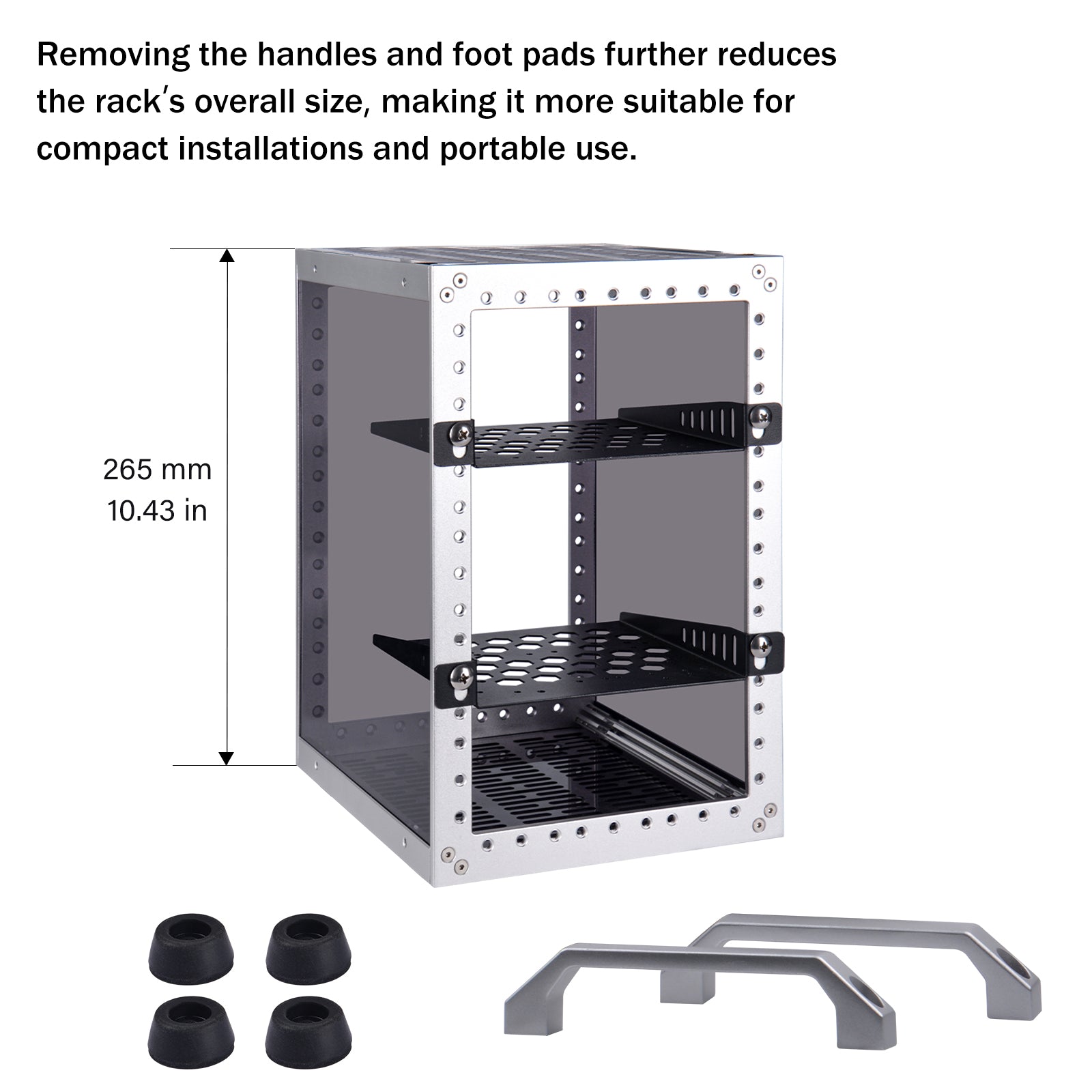 DeskPi RackMate TT Rackmount, Mini Server Cabinet for Network