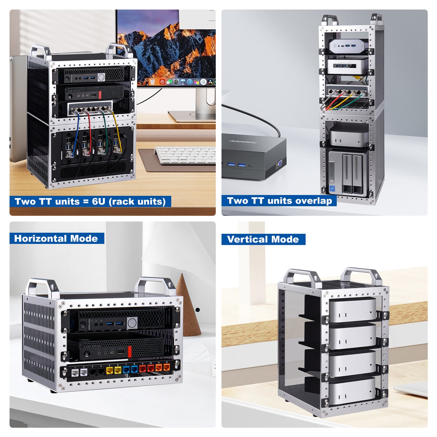 DeskPi RackMate TT Rackmount, Mini Server Cabinet for Network, Servers ...