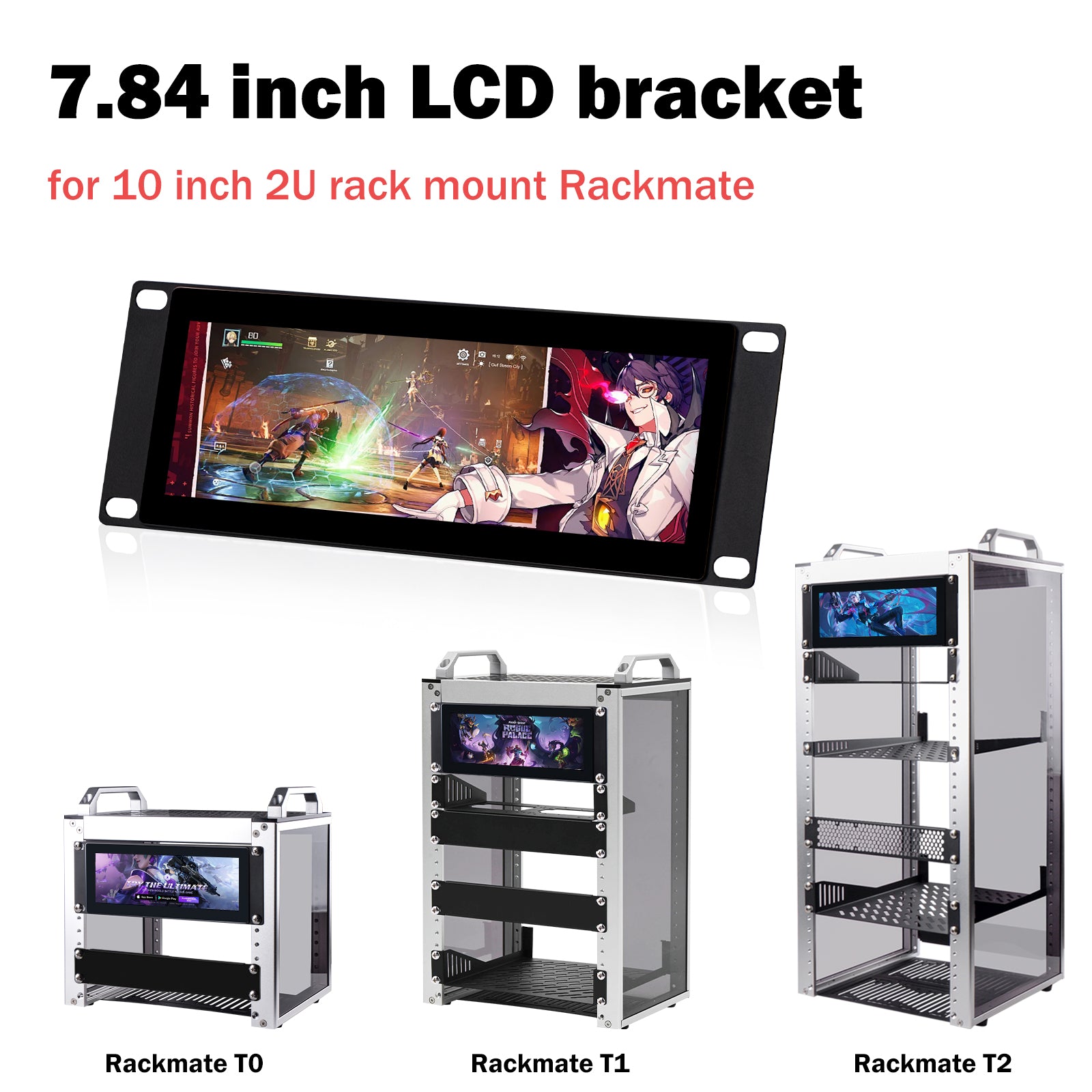 DeskPi 7.84-inch Touch Screen 1280X400 TFT LCD Display for 10 inch