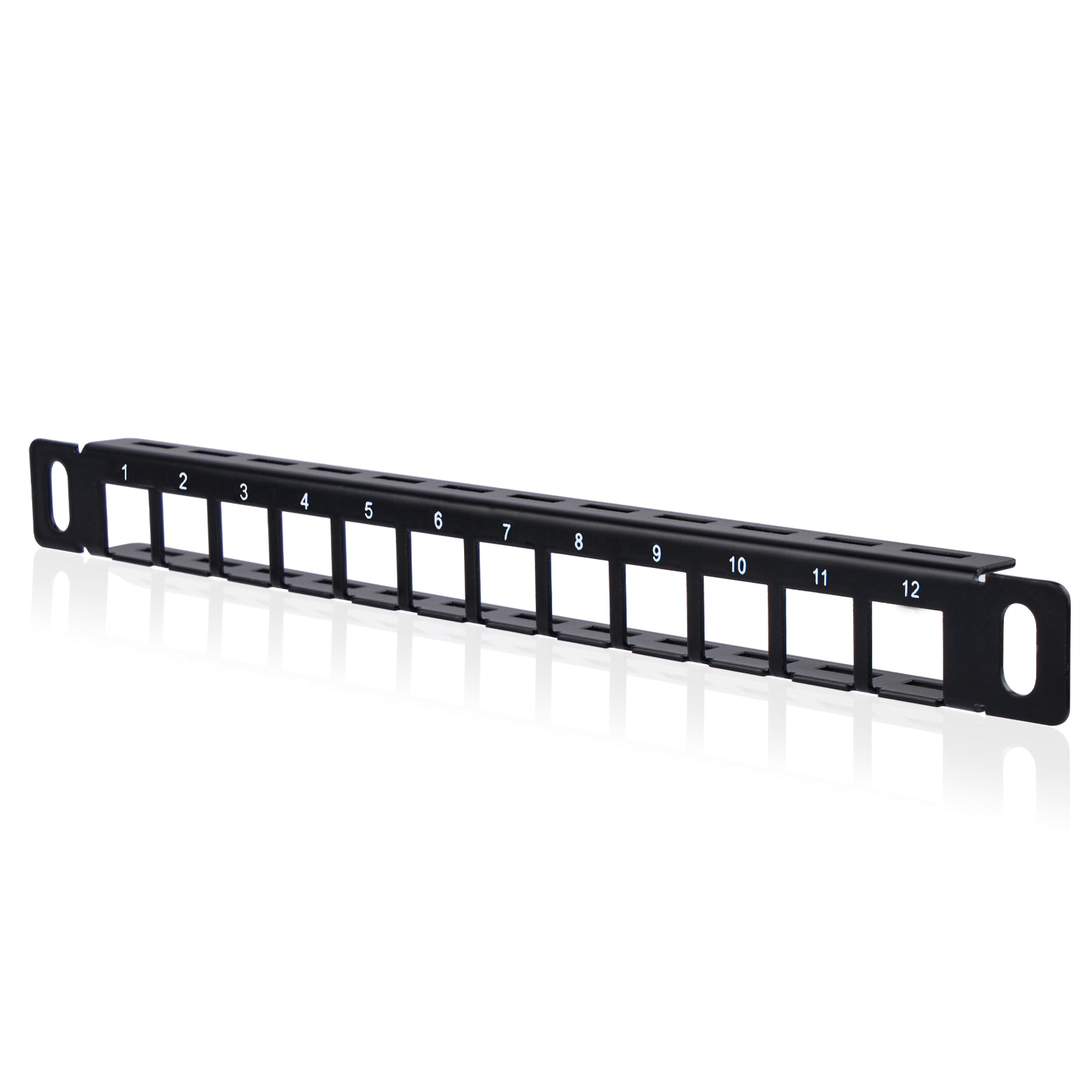 DeskPi Rackmate Accessories 10inch 12 Port Blank Keystone Patch Panel ...