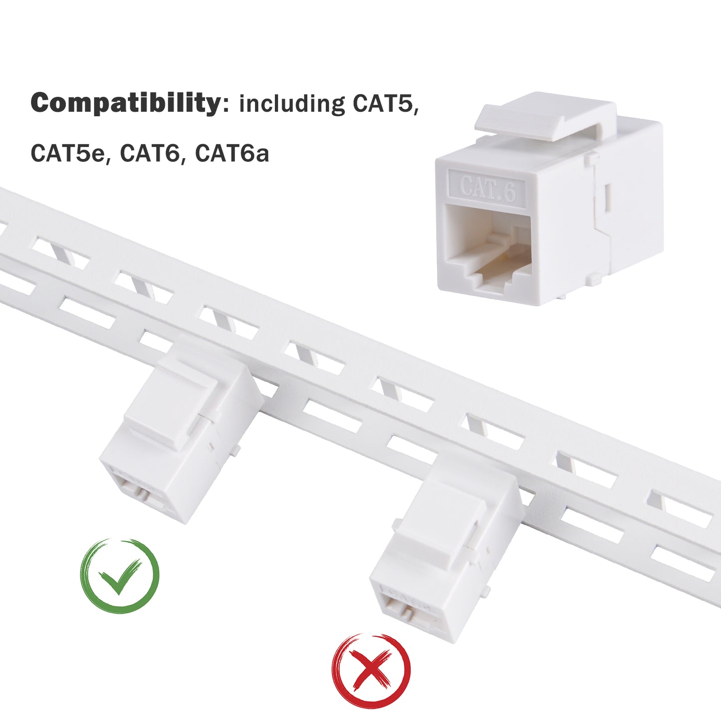DeskPi Rackmate 12 Port Blank Keystone Patch Panel, White 10 inch 0.5U Cable Management Rack for T0/T1/T2 Server Cabinets