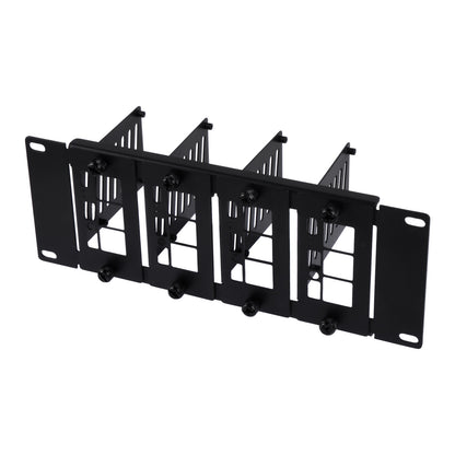 DeskPi Rackmate Accessories 10 inch 2U Rackmount for Raspberry Pi5/4B, supports Installation of T0/T1/T2