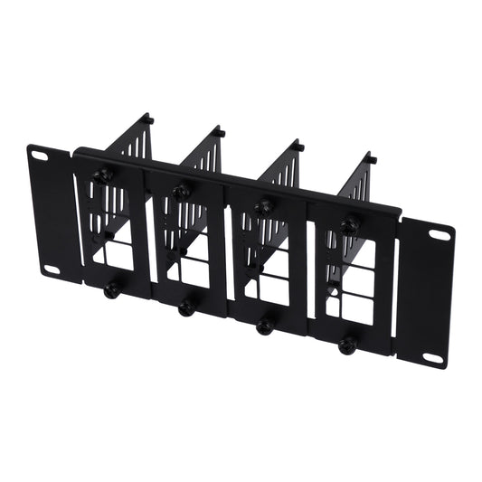 DeskPi Rackmate Accessories 10 inch 2U Rackmount for Raspberry Pi5/4B, supports Installation of T0/T1/T2