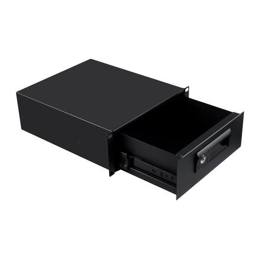 DeskPi RackMate 2U Rackmount Lockable Drawer, 10 Inch Server Cabinet Case Rack Mount for T2 Server Cabinets
