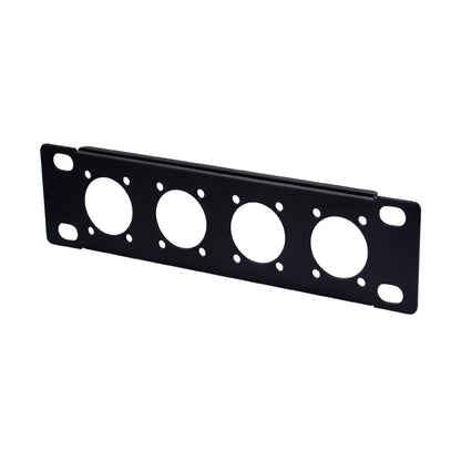 DeskPi Rackmate 7-Inch D-type Patch Panel Rack Mount with 4 Ports for TT Server Rack/Network Cabinet
