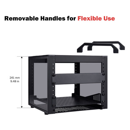 DeskPi RackMate T0-Plus Rackmount, 10-inch 4U Server Cabinet for Network, Servers, Audio and Video Equipment