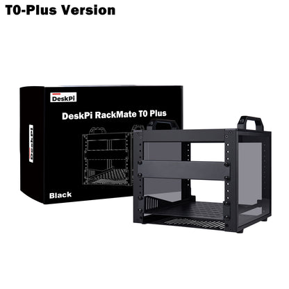 DeskPi RackMate T0-Plus Rackmount, 10-inch 4U Server Cabinet for Network, Servers, Audio and Video Equipment