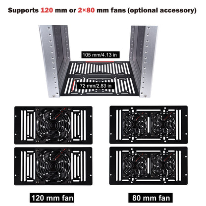 DeskPi RackMate T0-Plus Rackmount, 10-inch 4U Server Cabinet for Network, Servers, Audio and Video Equipment