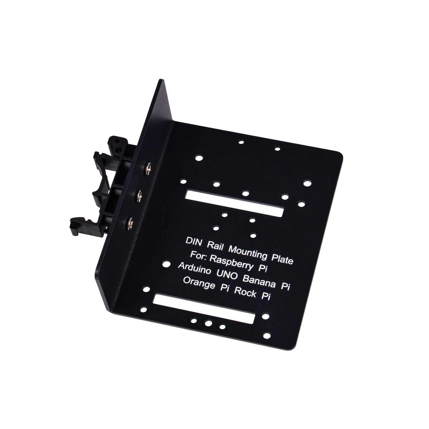 DeskPi DIN Rail Mounting Plate for Raspberry Pi & Expansion, Metal Bracket For SBCs & Development Boards