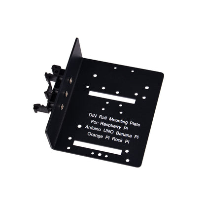 DeskPi DIN Rail Mounting Plate for Raspberry Pi & Expansion, Metal Bracket For SBCs & Development Boards