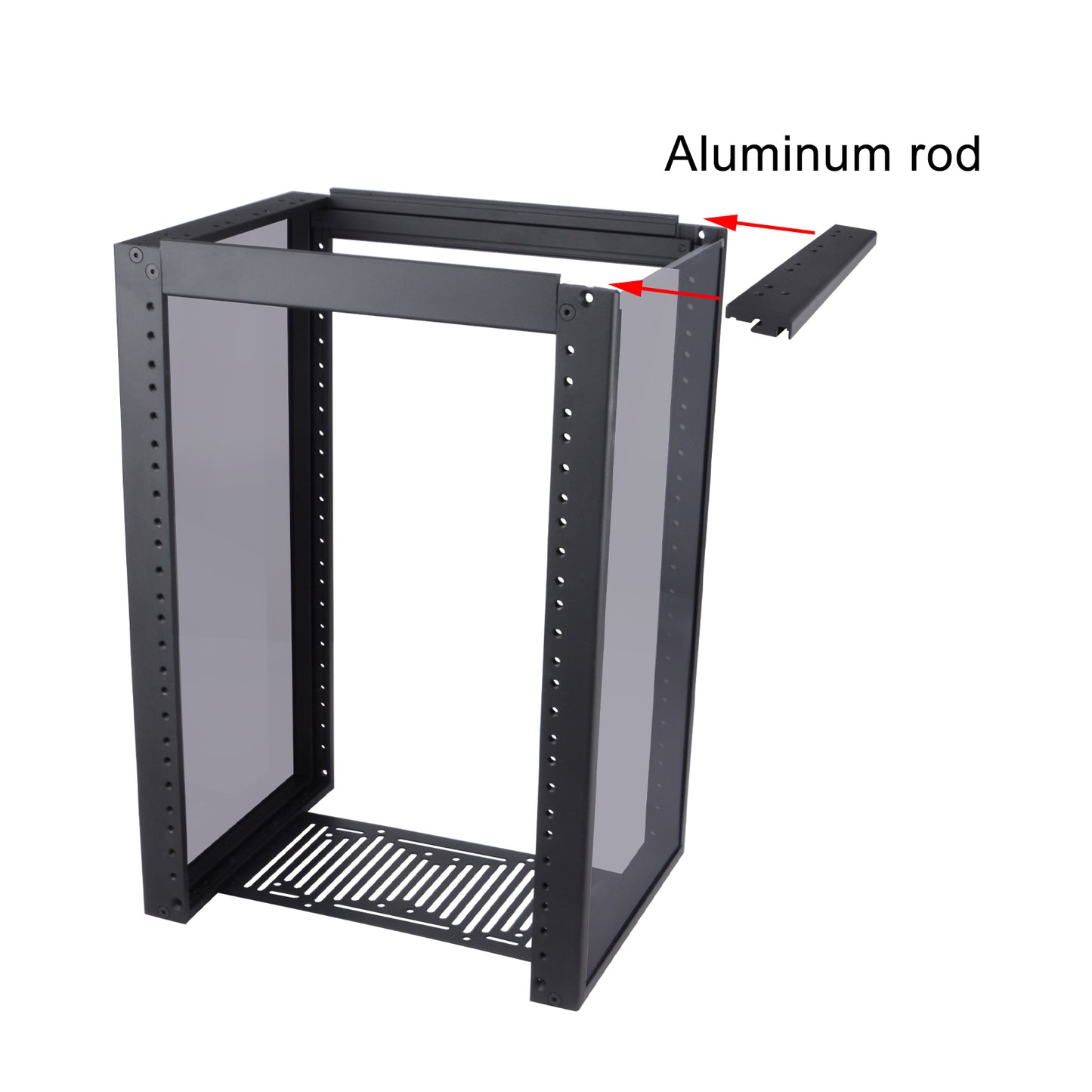 DeskPi Rackmate 10" Aluminum Side Crossbar with Pre-Drilled Screw Holes for T0/T1 Server Cabinet