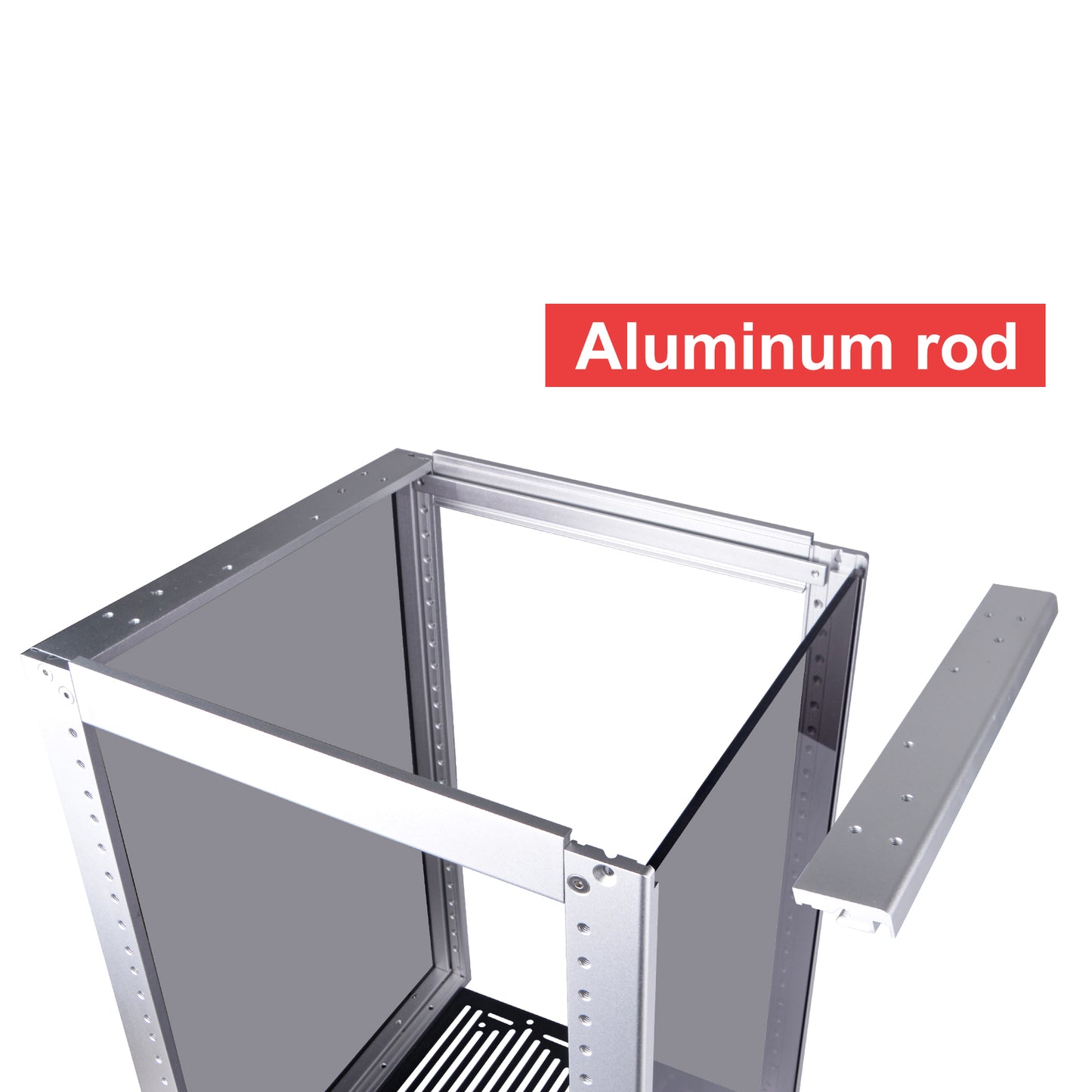 DeskPi Rackmate 10" Aluminum Side Crossbar with Pre-Drilled Screw Holes for T2 Server Cabinet
