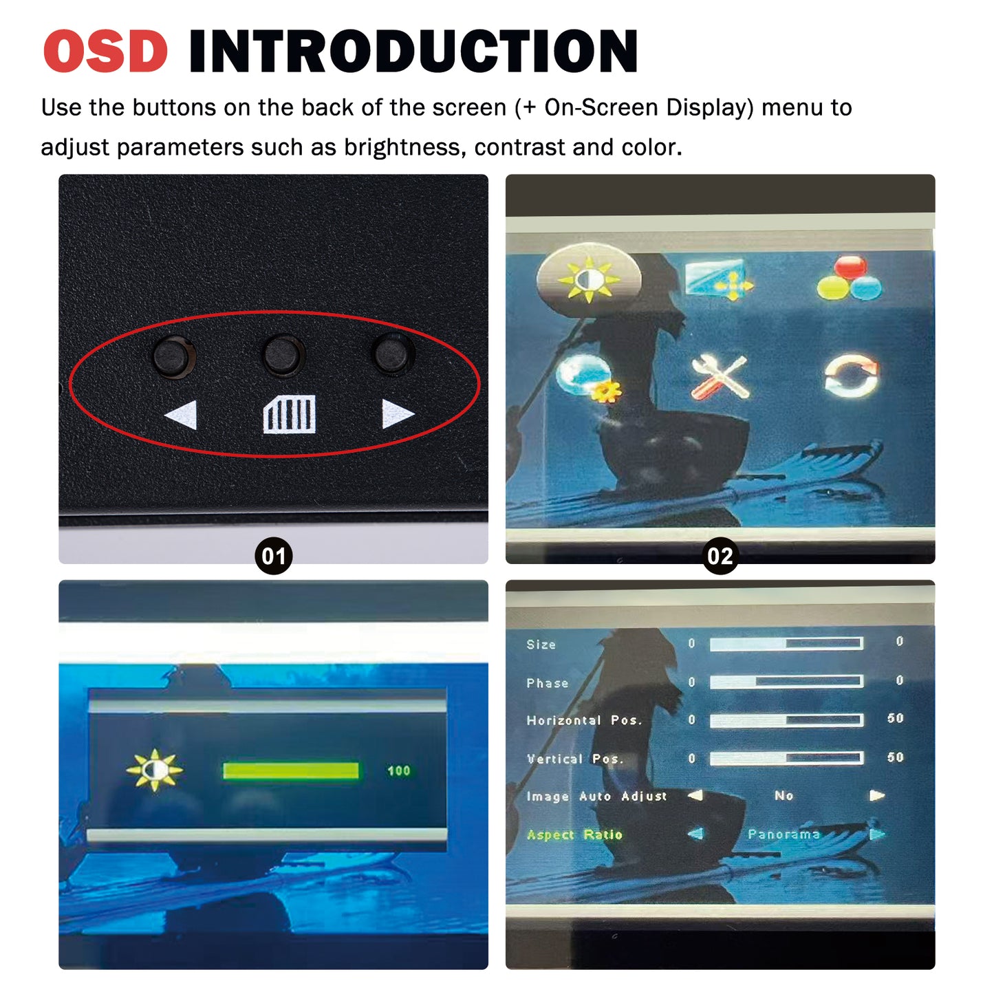 DeskPi 6.91-inch Touch Screen 1424X280 TFT LCD Display 10 inch 1U Rackmount Monitor for DeskPi RackMate T0/T1/T2 Server Cabinets