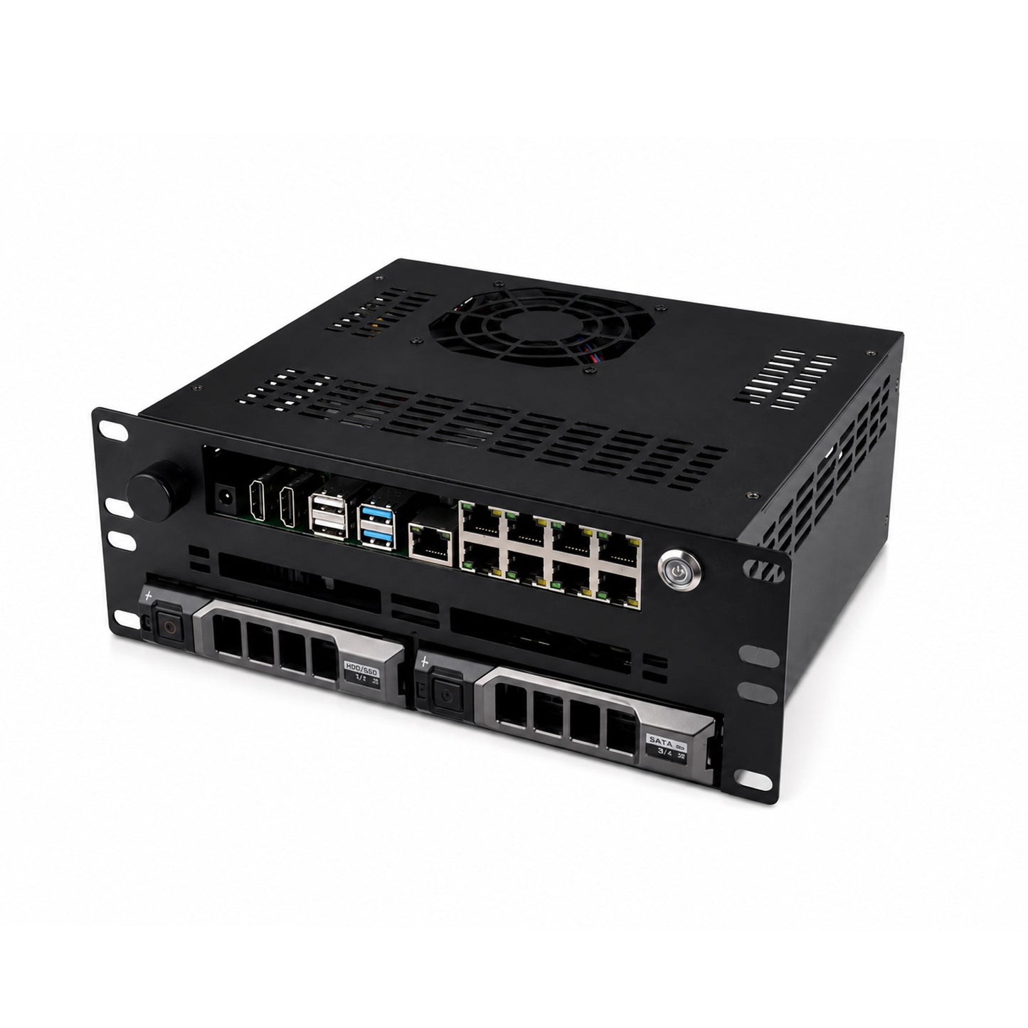 Pre-sale DeskPi 2U Mini Rack Mount Case (Pre-order) for the Exaviz Cruiser Carrier Board