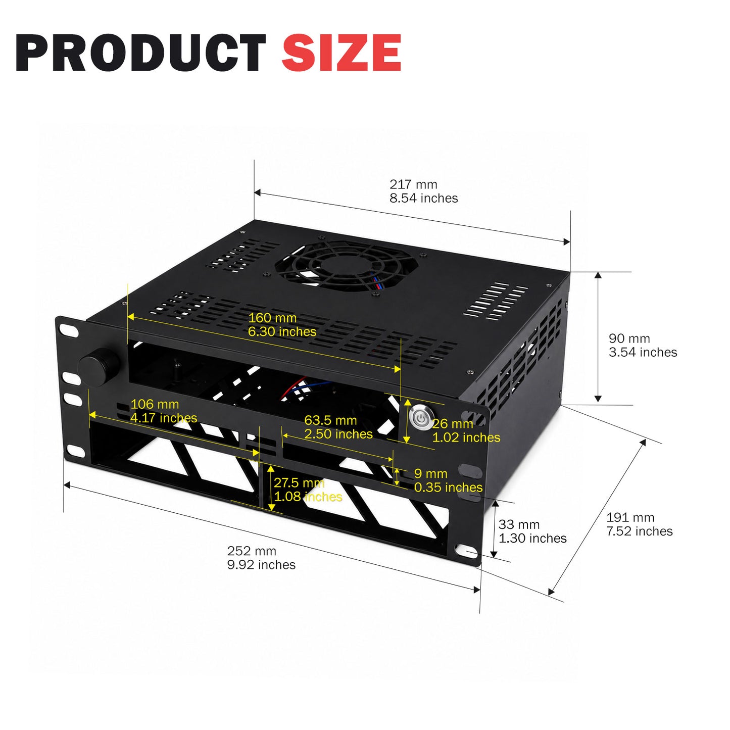 Pre-sale DeskPi 2U Mini Rack Mount Case (Pre-order) for the Exaviz Cruiser Carrier Board