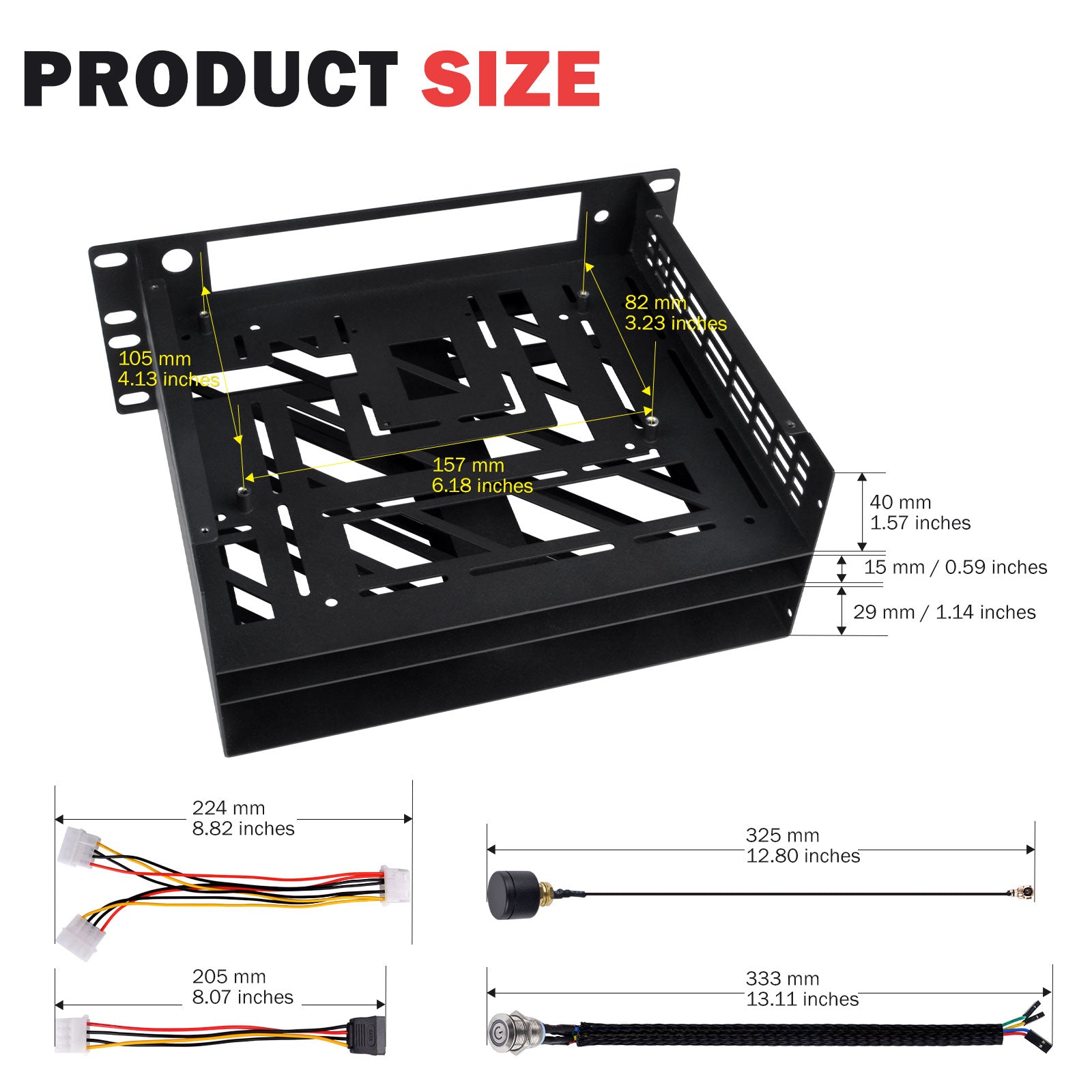 ラピスパイワン②デスク Pre-sale DeskPi 2U Mini Rack Mount Case (Pre-order) for the Exaviz