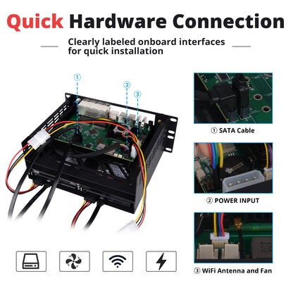 Pre-sale DeskPi 2U Mini Rack Mount Case (Pre-order) for the Exaviz Cruiser Carrier Board