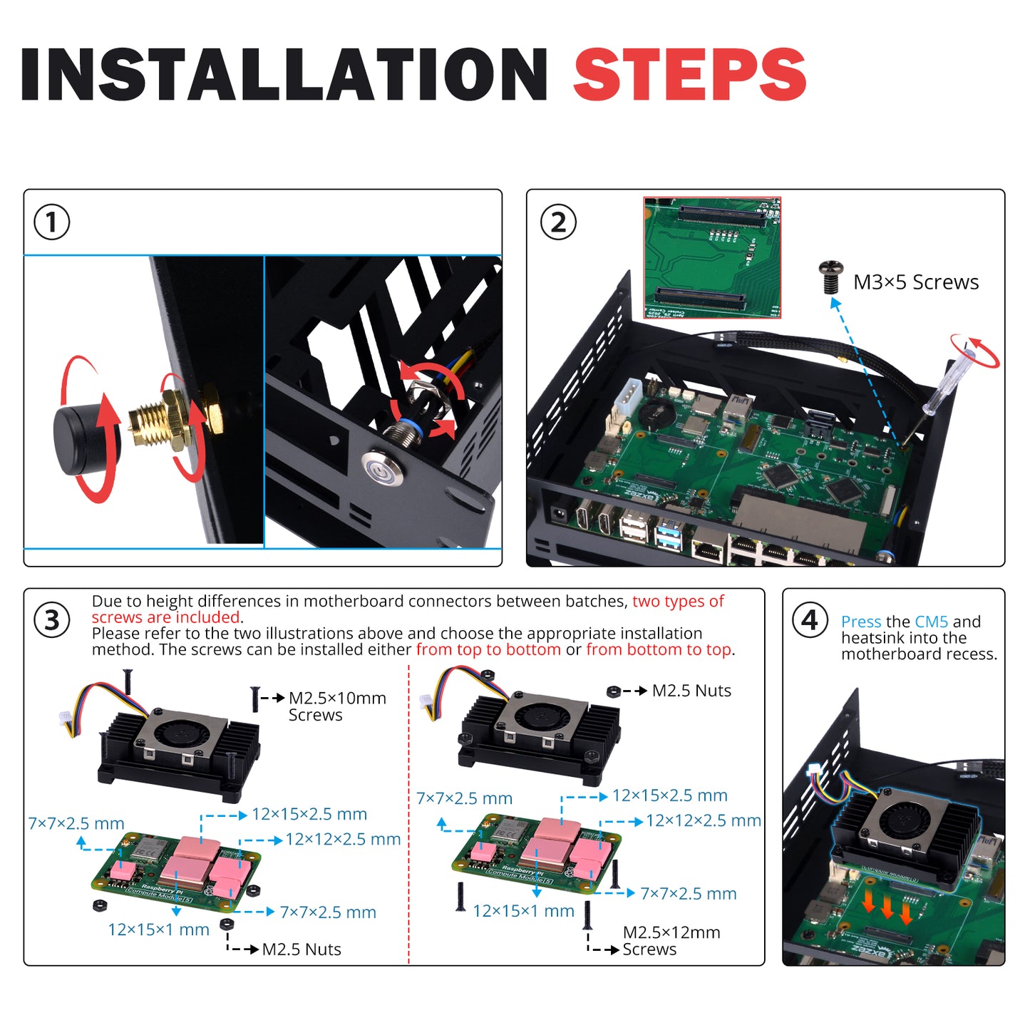 Pre-sale DeskPi 2U Mini Rack Mount Case (Pre-order) for the Exaviz Cruiser Carrier Board