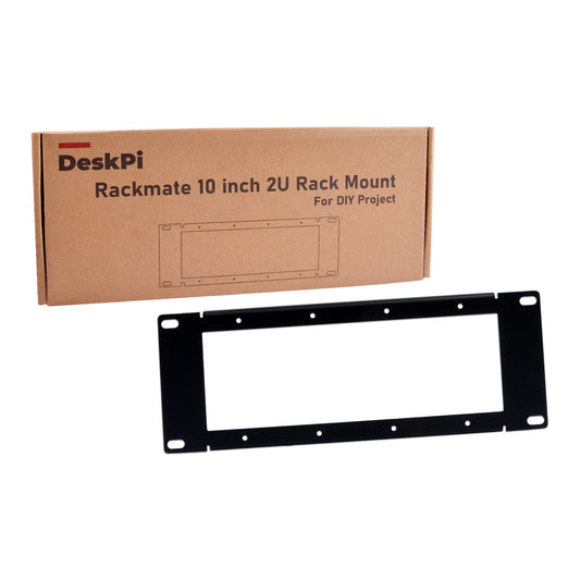 DeskPi Rackmate Accessories 10 inch 2U Rack Mount For DIY Project, supports Installation of T0/T1/T2