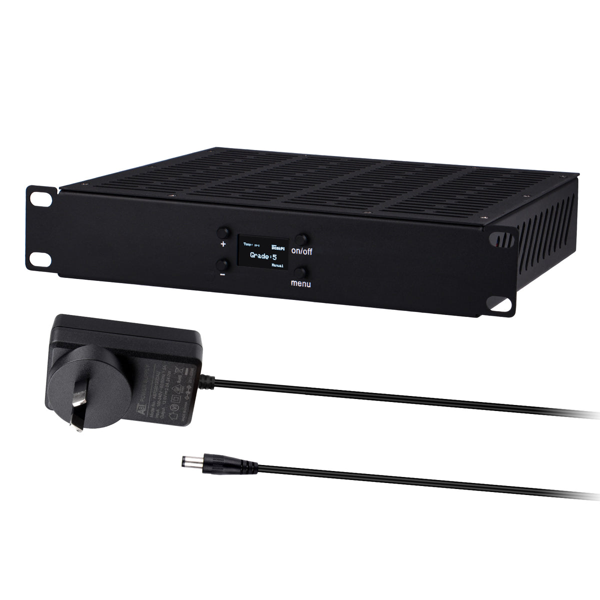 DeskPi RackMate Accessories 10-Inch 1U Quad Cooling Fan Panel