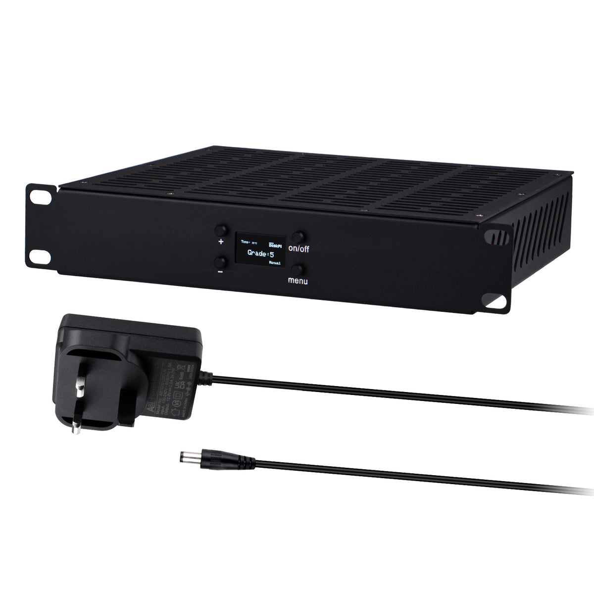 DeskPi RackMate Accessories 10-Inch 1U Quad Cooling Fan Panel