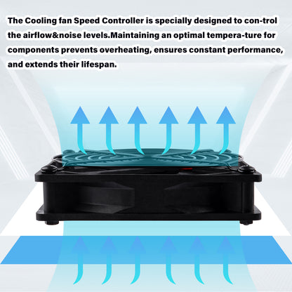 DeskPi RackMate Accessories DC 12V Cooling Fan for Computer Case