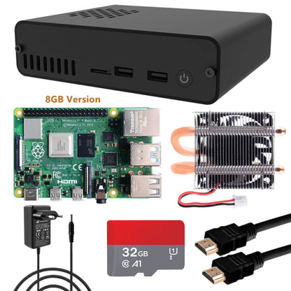 Raspberry Pi 4 8GB Kit with DeskPi Pro Set-top Box (8GB RAM)