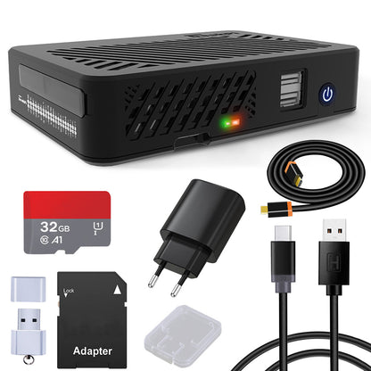 DeskPi Lite for Raspberry Pi 4, With Power Button/ Heatsink with PWM Fan/ Dual Full-Size HDMI/Extra Two USB Port