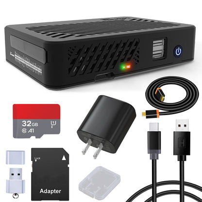 DeskPi Lite for Raspberry Pi 4, With Power Button/ Heatsink with PWM Fan/ Dual Full-Size HDMI/Extra Two USB Port
