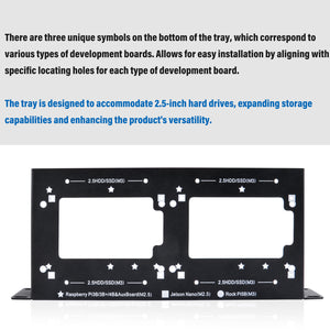 Deskpi 2pcs KL-P24 Micro HDMI to HDMI Adapter Board, with RackMate Accessories SBC Shell 10 inch 1U Rack for Raspberry Pi 5 / Pi 4B