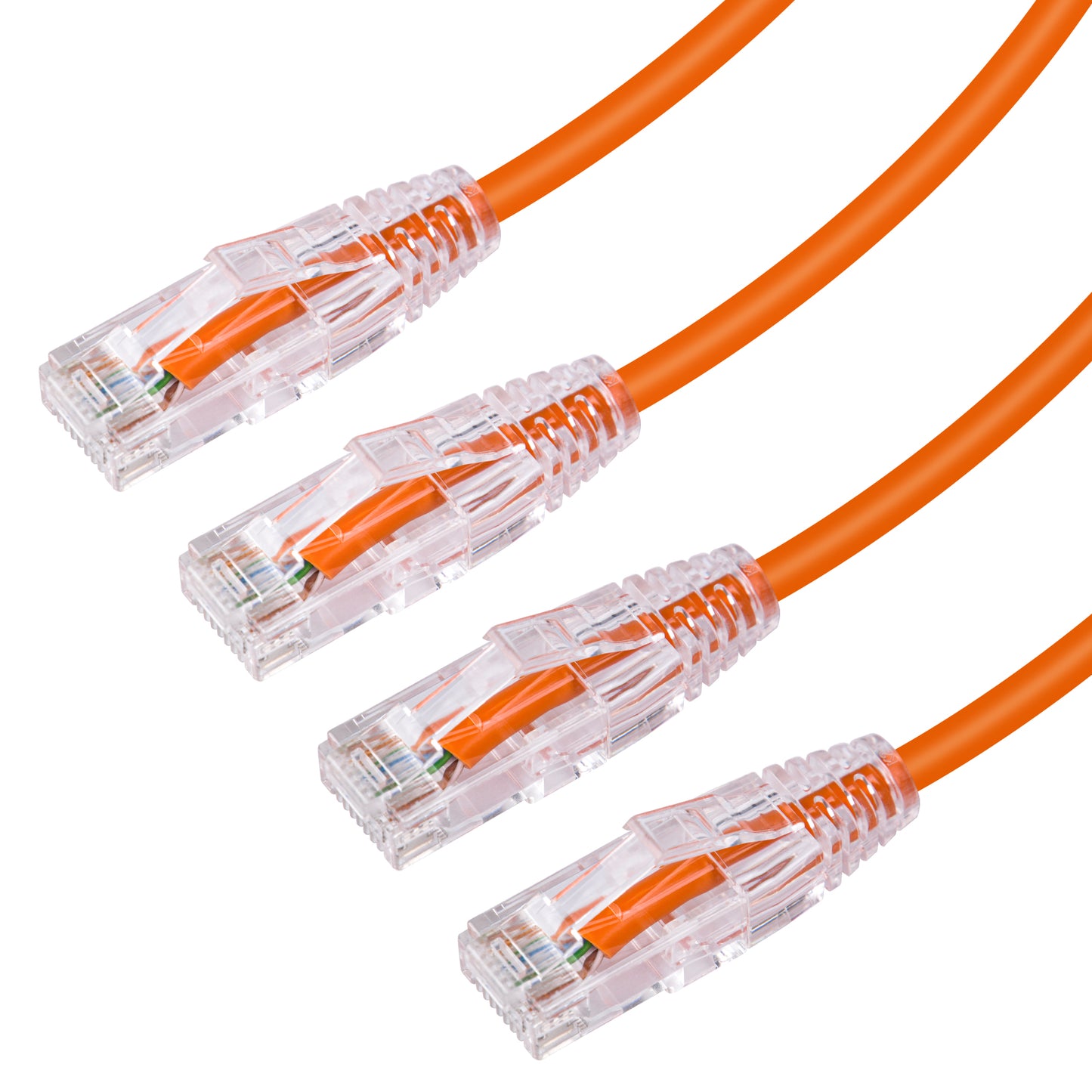 6-Pack 3.8mm*0.2m Barrier-free Short Shielded Cat6A Ethernet Cable -- Colorful