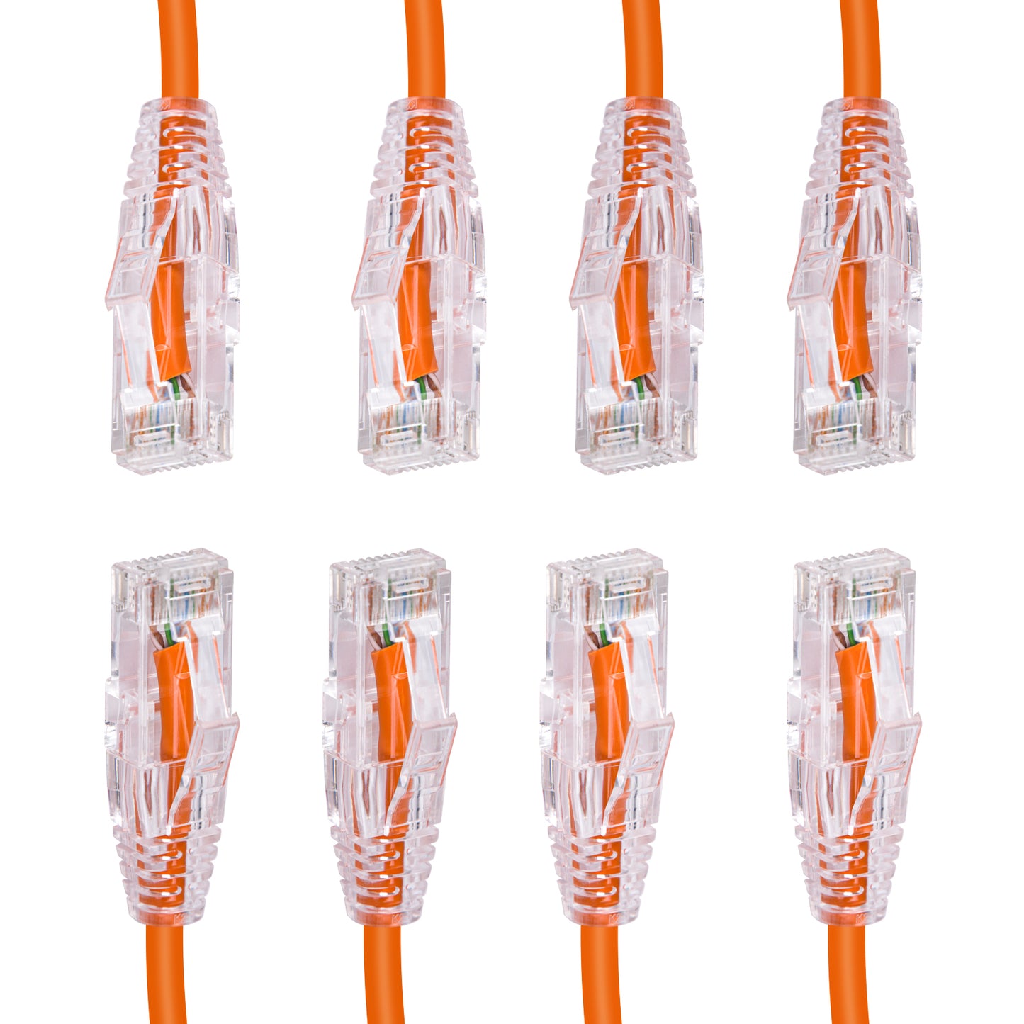 4-Pack 3.8mm*0.5m Barrier-free Short Shielded Cat6A Ethernet Cable -- Multiple Color Options