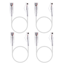 Load image into Gallery viewer, 4-Pack 3.8mm*0.5m Snagless Short Shielded Cat6A Ethernet Cable
