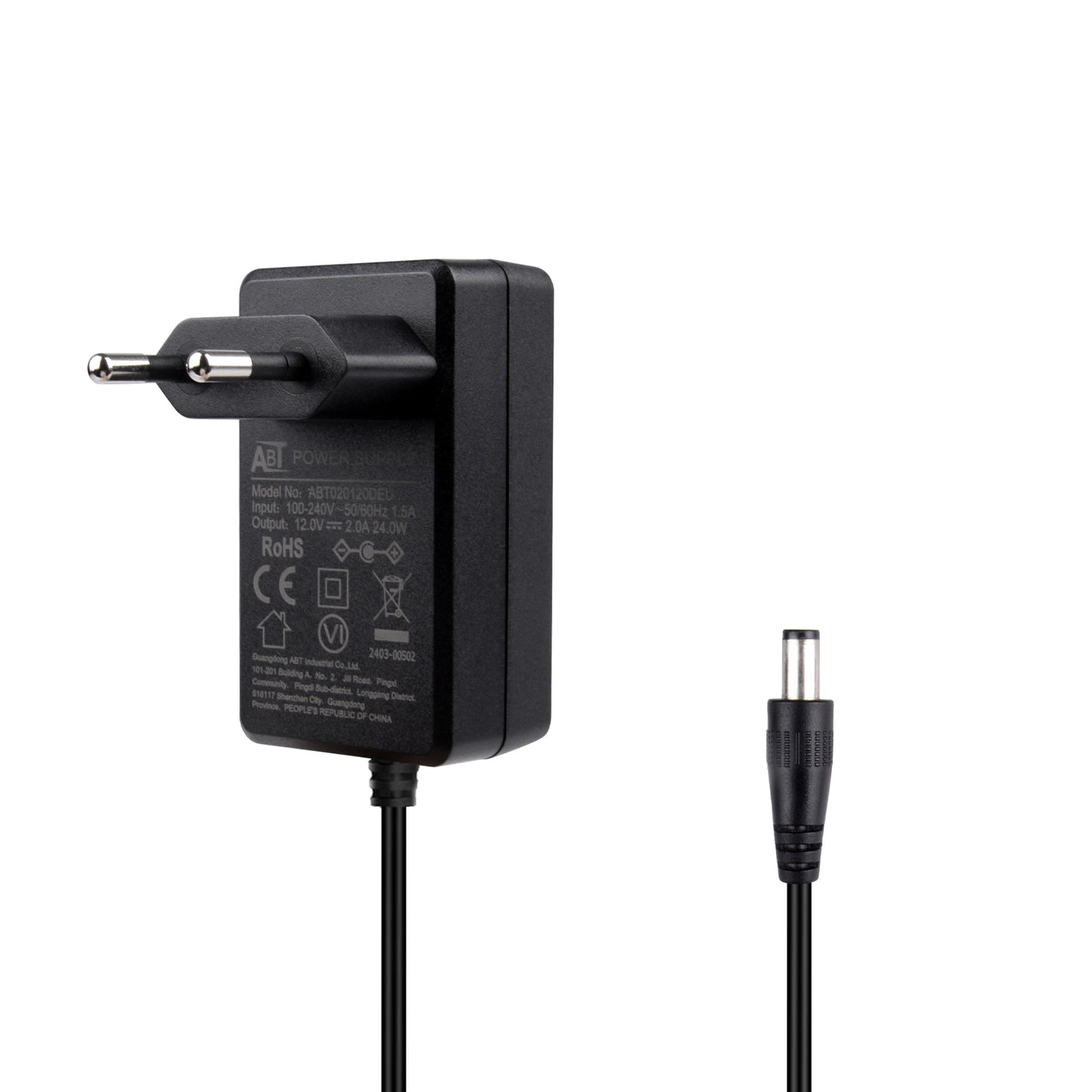 DeskPi DC 12V 2A  Power Supply Wall-mount Switching Power Adapter